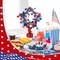 6 Pack 4th of July Table Centerpieces - Metallic Patriotic Star Decorations - Red White and Blue Glitter Foil Table Decor for Independence Day, Memorial Day, and USA Party Supplies